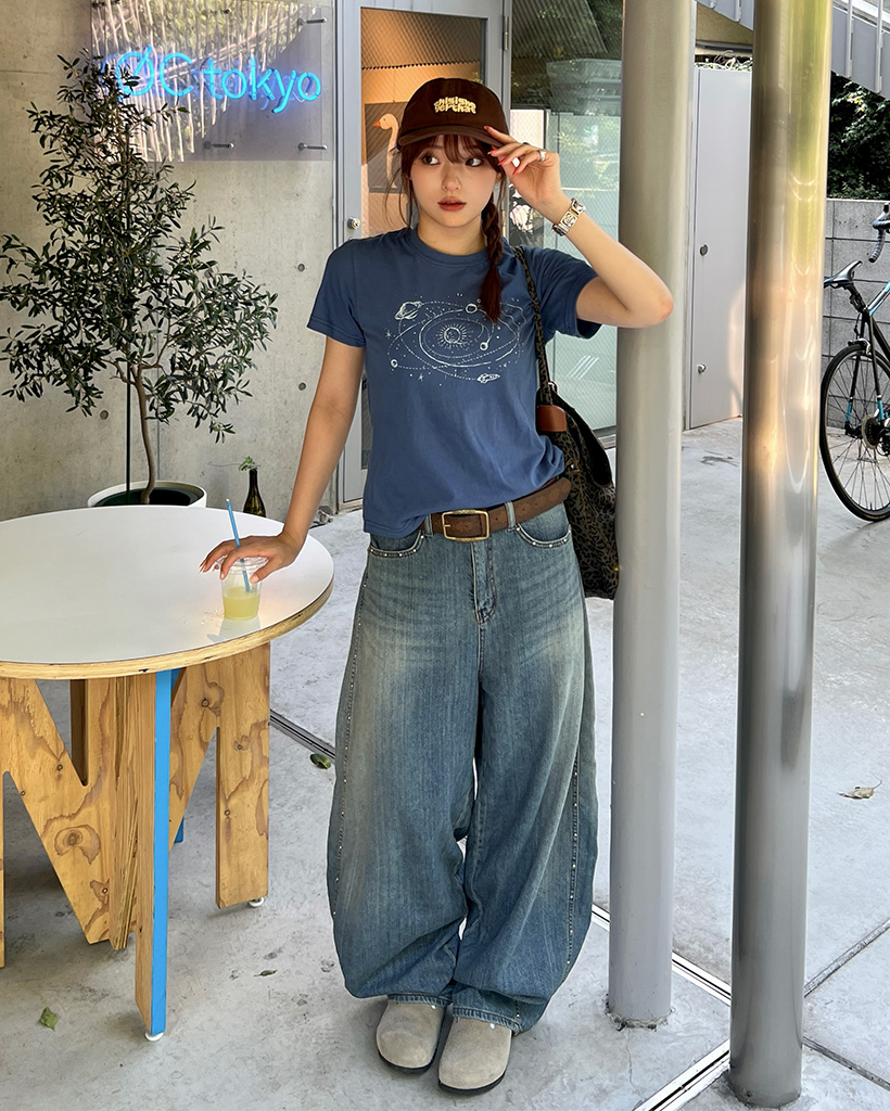 スタッズラインデニムパンツ | ファッション通販サイト NUGU