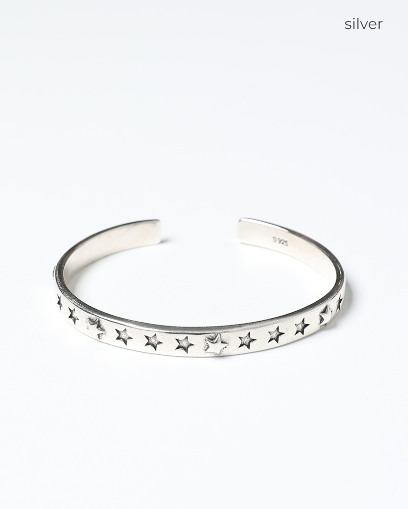 スターシルバーバングルブレスレット | ファッション通販サイト NUGU