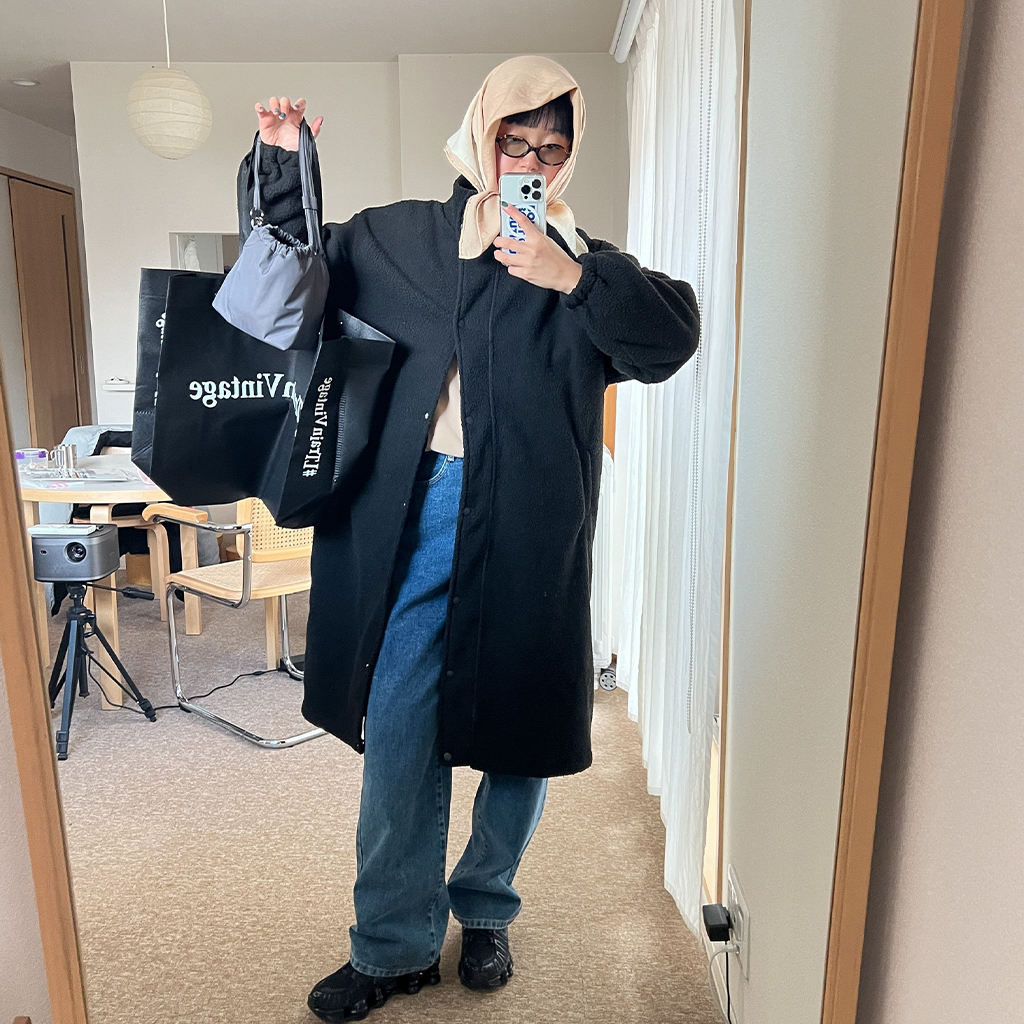 タートルネックボアロングコート | ファッション通販サイト NUGU