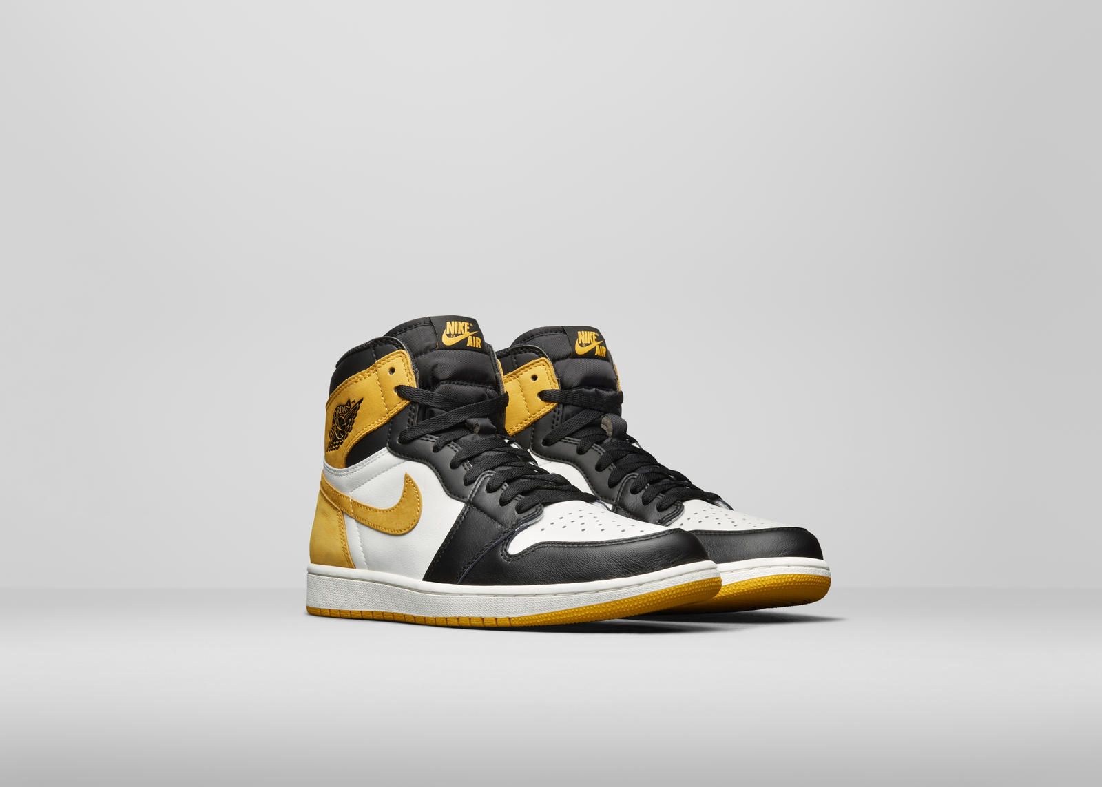 ナイキ エアジョーダン1 レトロ ハイ OG ブラックトゥ イエロー