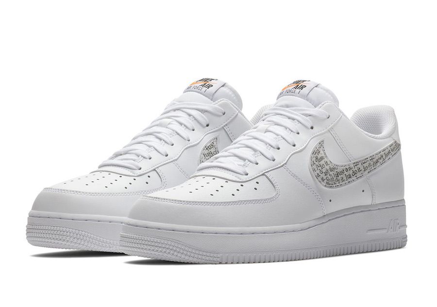 販売リンクあり】NIKE AIR FORCE 1 LOW JUST DO IT WHITE | スニーカー