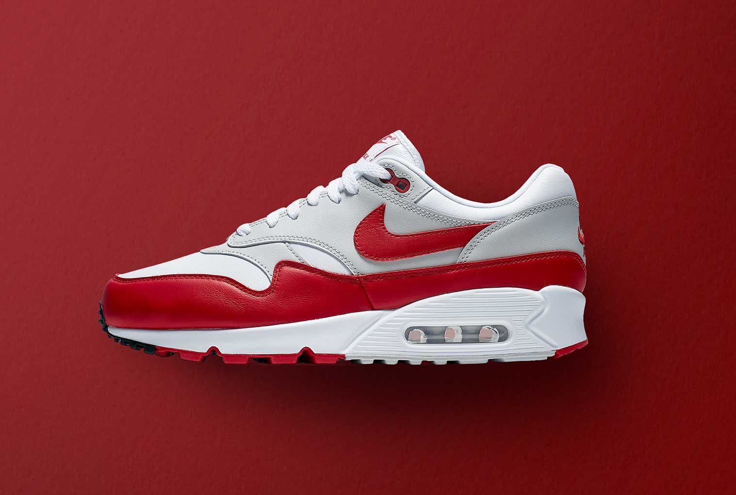 ナイキ エアマックス90/1 ハイブリッド ユニバーシティレッド【4/28&8