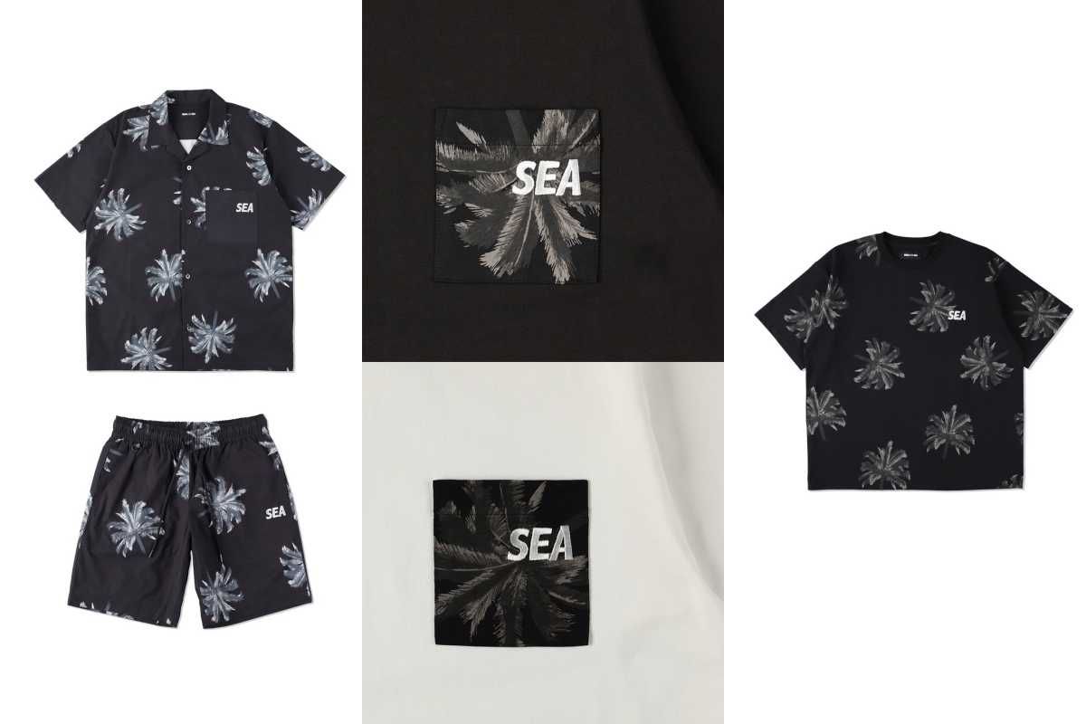7/13発売｜WIND AND SEA 24SS Black Palm Tree Pattern collection