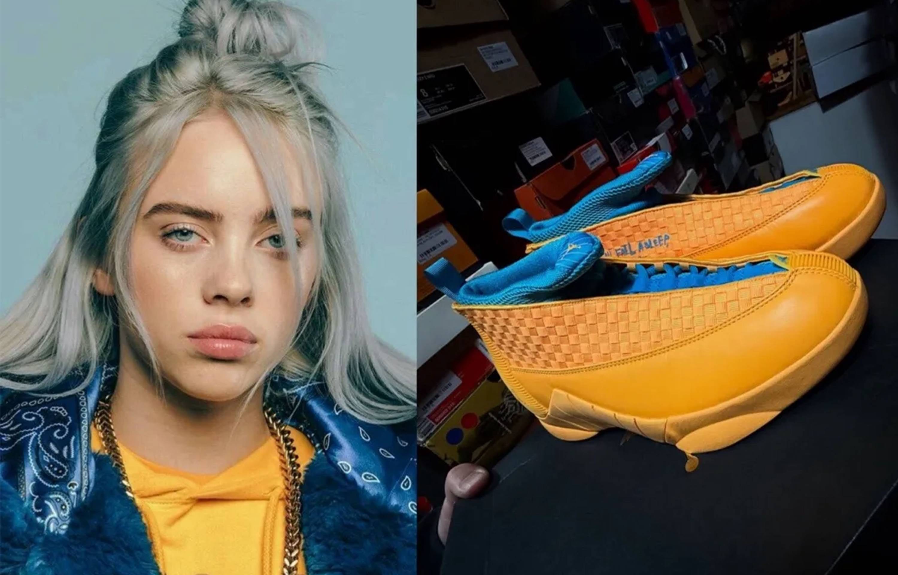 Billie Eilish × Nike Air Jordan 15 の幻のサンプルモデルが公開