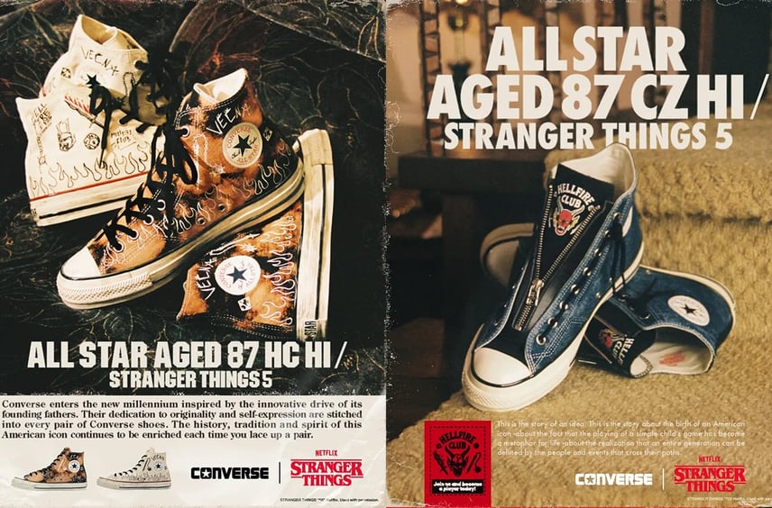Stranger Things 5 × Converse One Star Suede 