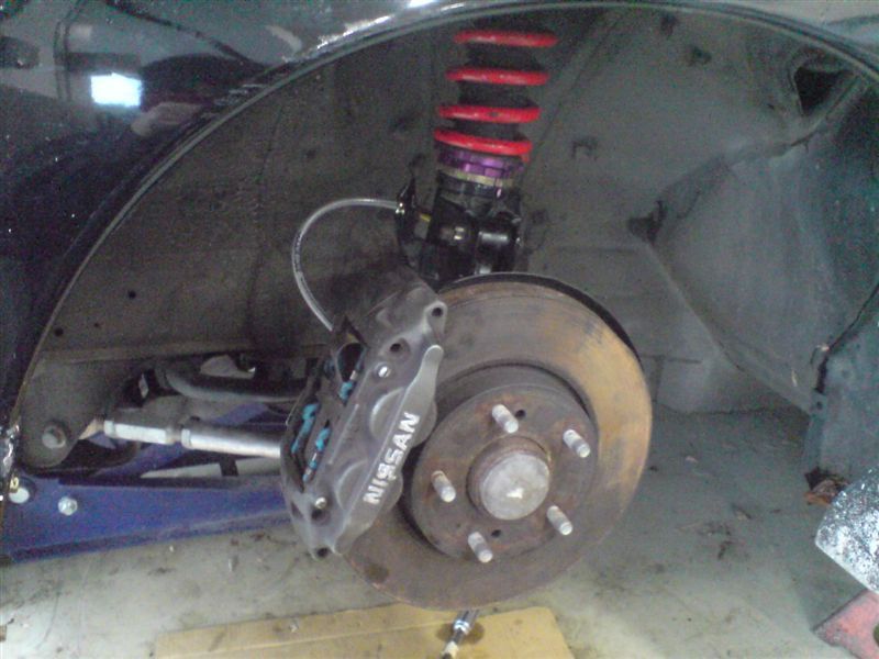 フロント S14 K'sナックル流用 5穴化（日産 180SX・RS13/KRS13型）by