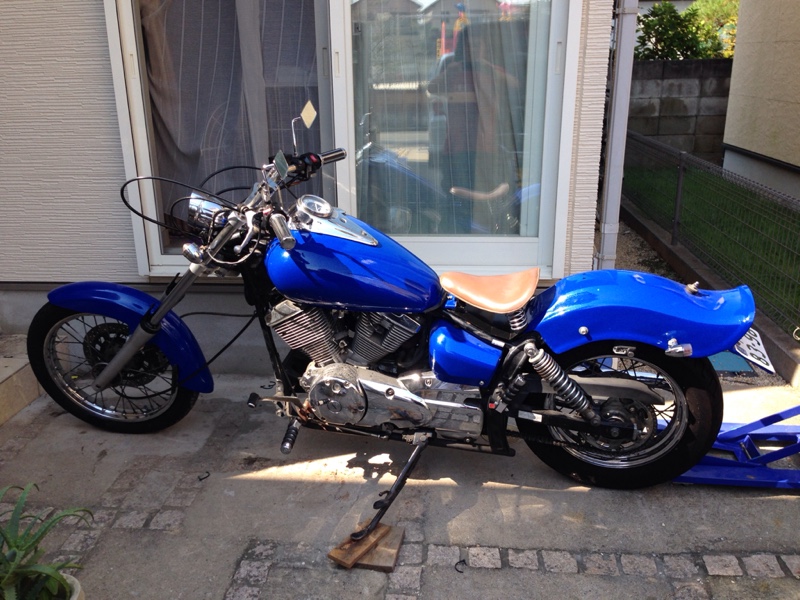 トリプルツリー・ハンドル交換（ヤマハ ドラッグスター250）by とも