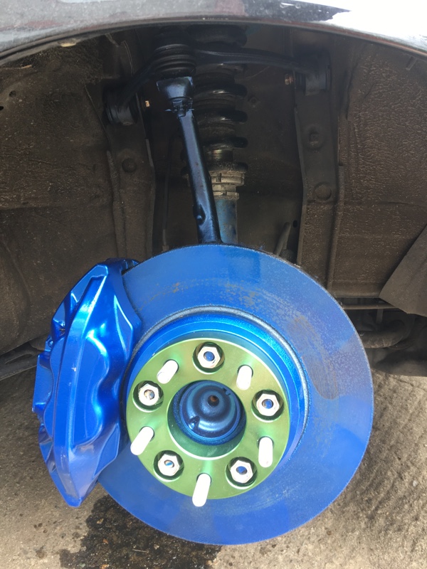 20セルシオキャリパーとナックル交換（トヨタ アリスト・16系）by