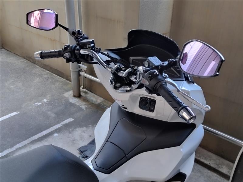 ミラー交換 ナポレオン シャークミラー7（ホンダ ホンダ PCX）by 大吉7