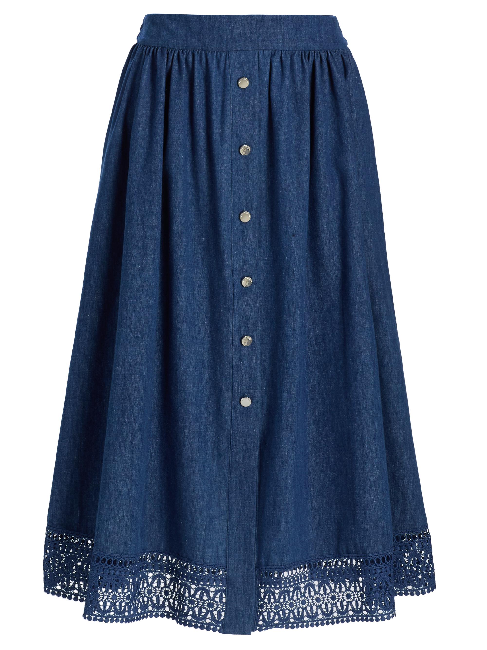 Cinq à Sept Veena Denim Midi-Skirt | Saks Fifth Avenue