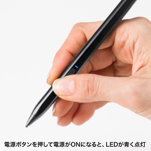 PDA-PEN57BK【Microsoft Surface専用充電式極細タッチペン（ブラック