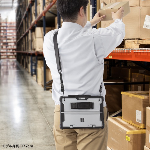 PDA-SF12BK【Surface Pro 第11世代/10/9用耐衝撃ケース（ショルダー