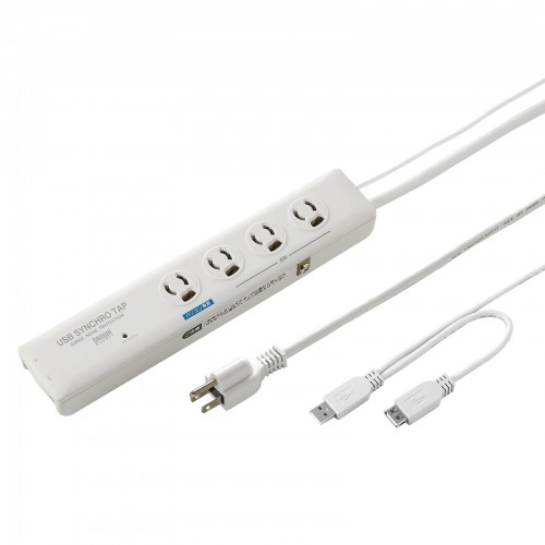 TAP-RE9SPUN【高性能雷連動タップ（3P抜け止め・4個口・2m）】高性能雷