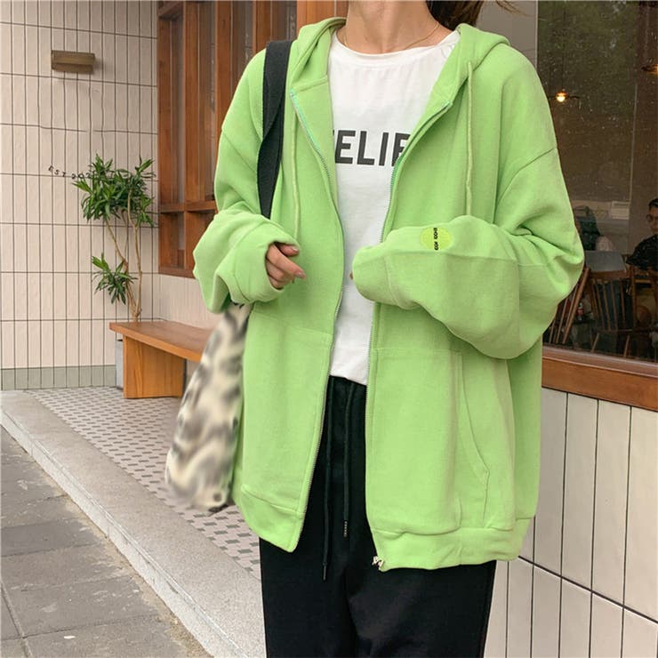 ジップアップパーカーレディーススウェット[品番：AGCW0003871