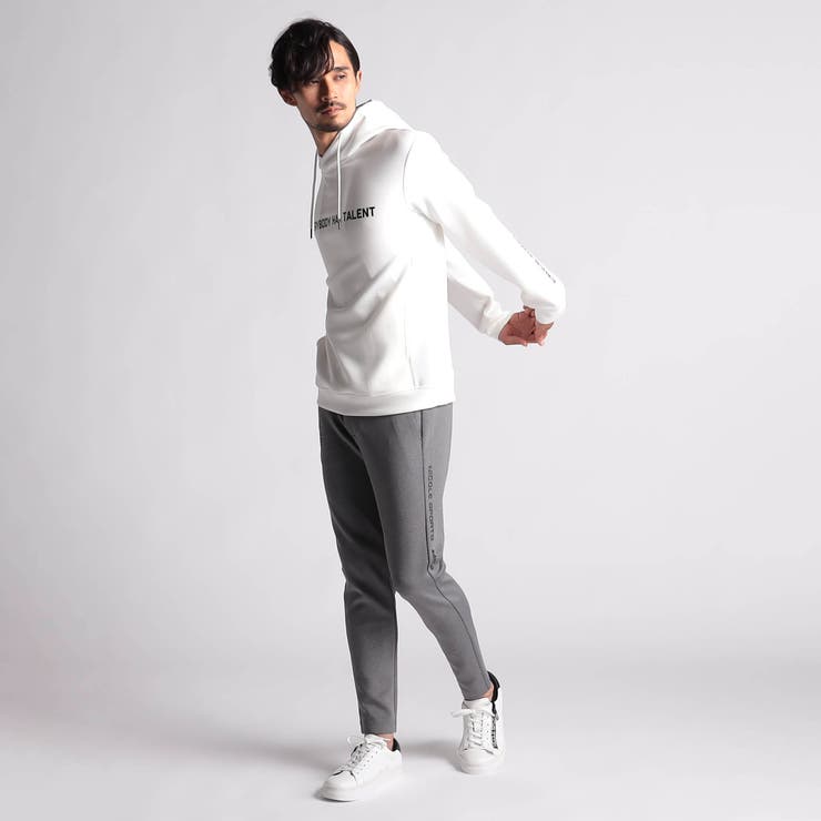 NICOLE SPORTS】ロゴプリントプルオーバーパーカー[品番：NICW0005916