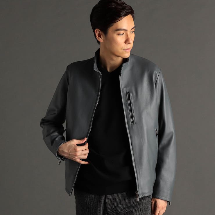 ラムレザー ライダースブルゾン[品番：NICW0005267]｜NICOLE（ニコル