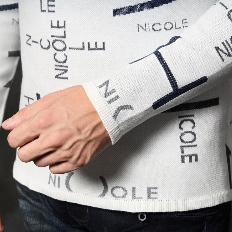 ロゴジャカードクルーネックニット[品番：NICW0006956]｜NICOLE