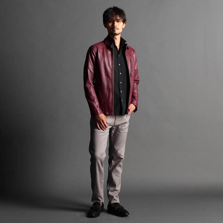 ラムレザーシングルライダース[品番：NICW0004655]｜NICOLE（ニコル