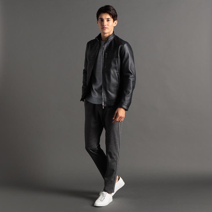 シープレザー シングルライダースブルゾン[品番：NICW0004833]｜NICOLE