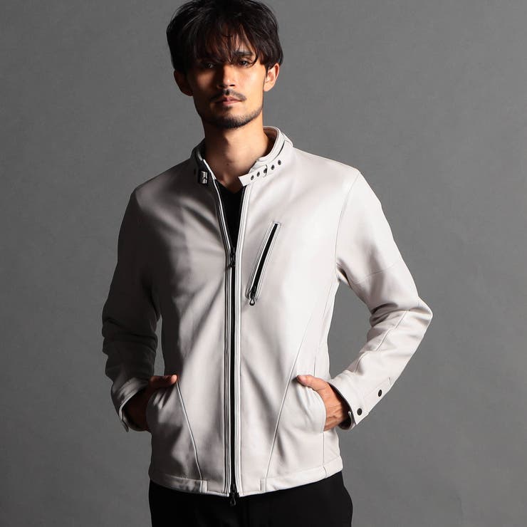 ラムレザーシングルライダース[品番：NICW0004655]｜NICOLE（ニコル