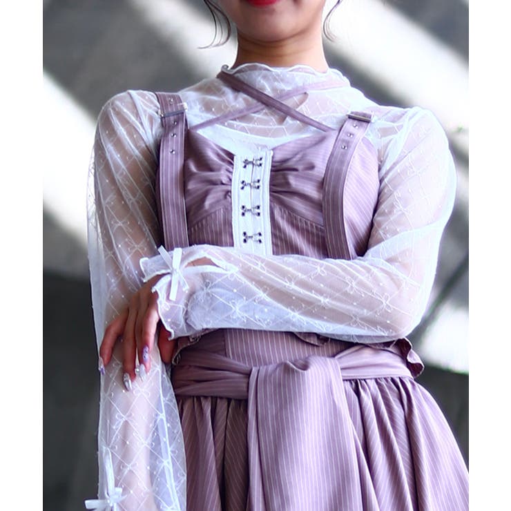 コルセット風デザインビスチェ[品番：IGAW0006289]｜axes femme