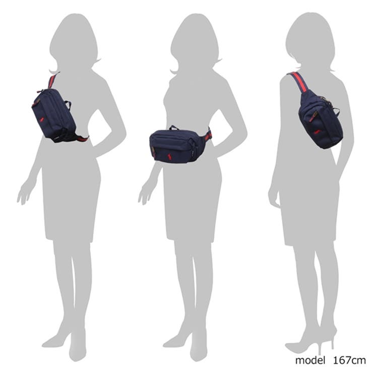 ラルフローレン ボディバッグ ネイビー[品番：AXEB0032703]｜AXES