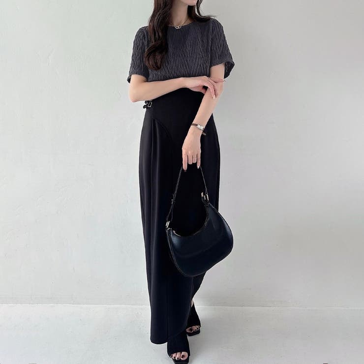 Meiru シアーカットジャガードトップス[品番：AMTW0010486]｜JUNOAH