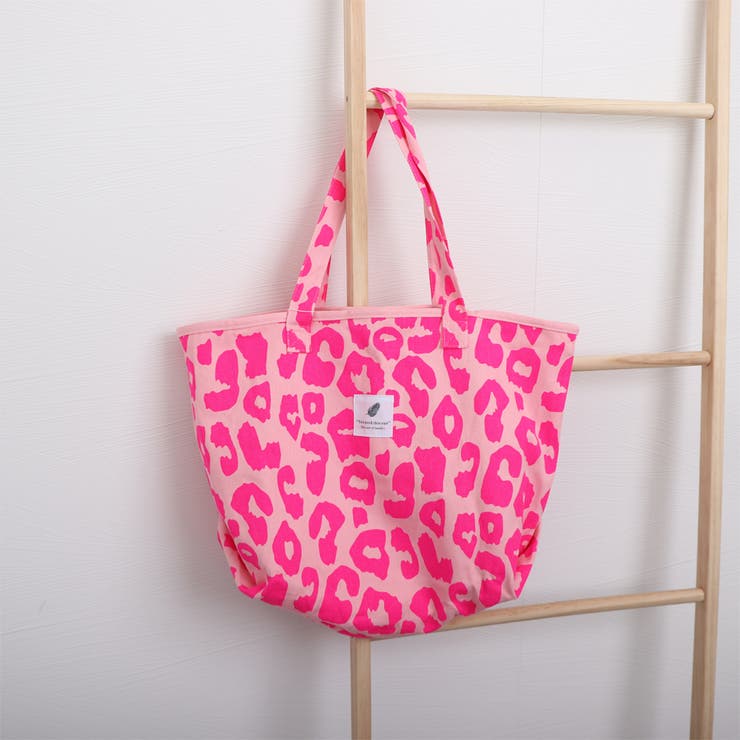 キャンバストートバッグ ヒョウ柄 帆布鞄[品番：AGCW0002319