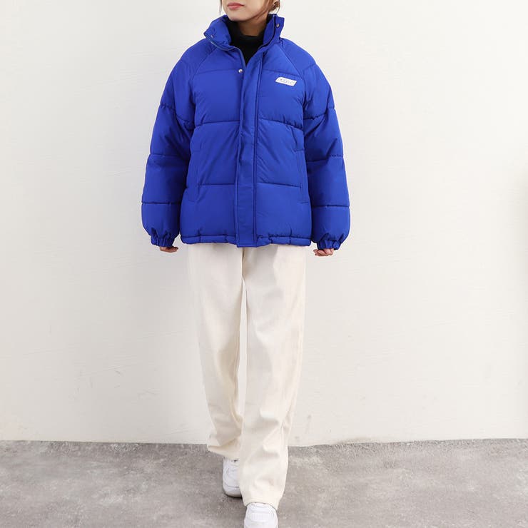 エコダウンジャケット 防寒防風中綿コート[品番：AGCW0003451