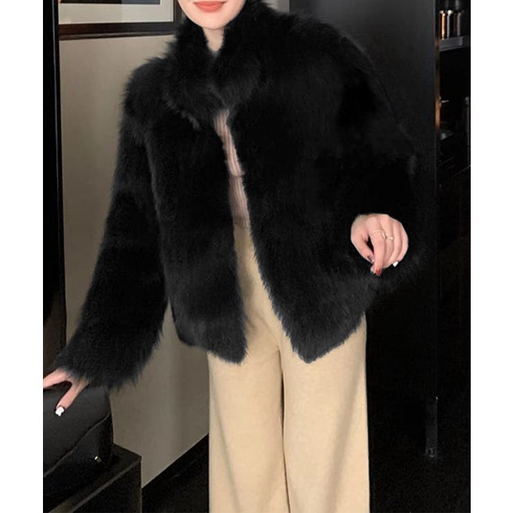 フェイクファージャケット ファーコート冬[品番：AGCW0005948