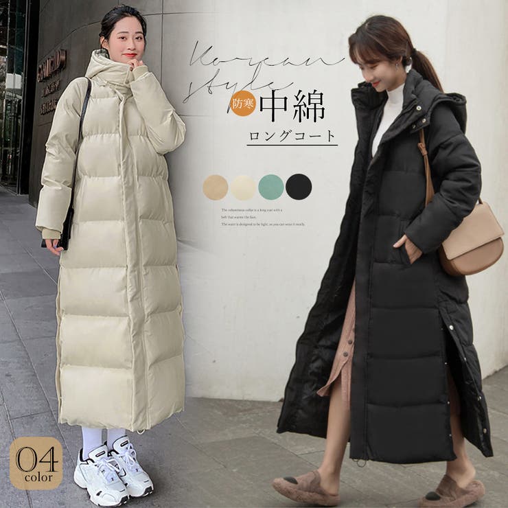 フード付きキルティングコート レディース[品番：AGCW0002753