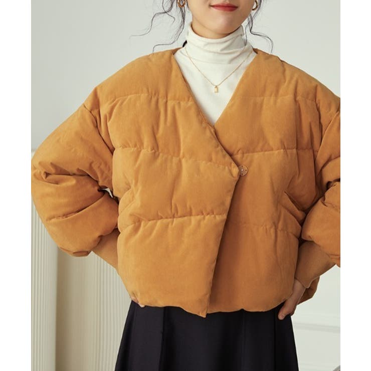 スナップボタンショート丈中綿ブルゾン[品番：ABIW0001439]｜Diosfront