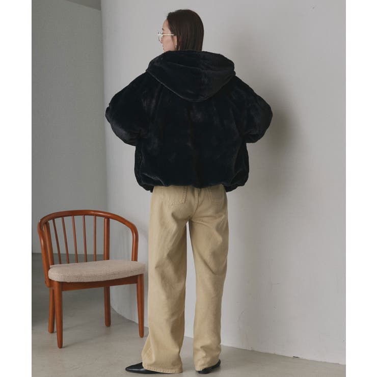 フード付きファーブルゾン[品番：ADEW0004245]｜ad thie（アドティエ