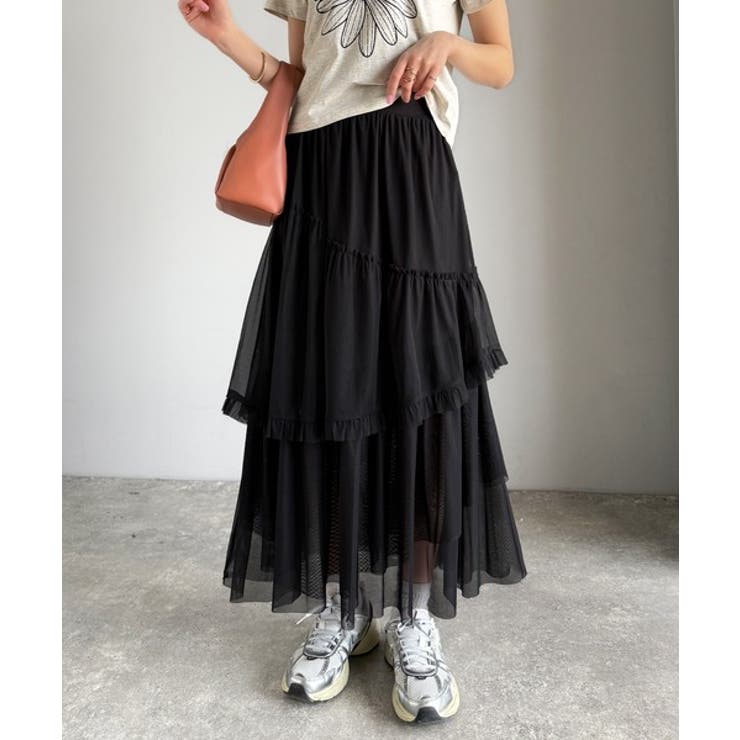 mily bilet】大人可愛いエアリーな存在感。アシンメトリーフリル