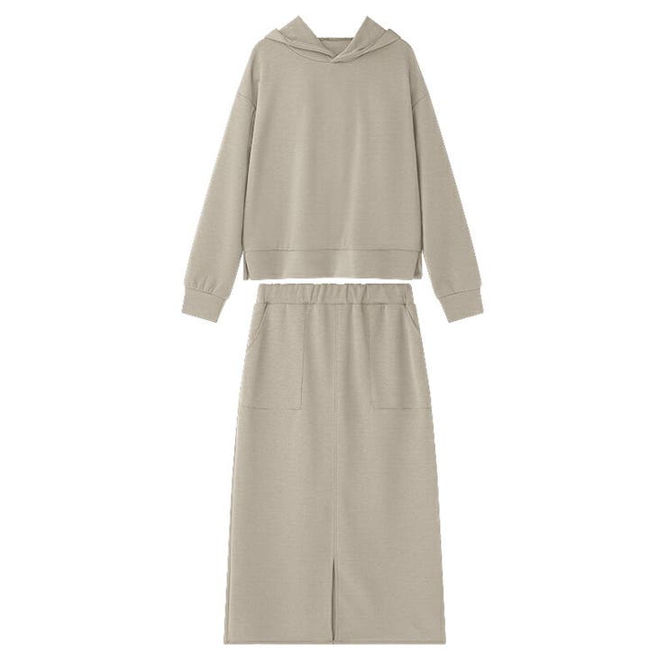 セットアップ パーカー スカートセット[品番：COCW0005292]｜COCOMOMO