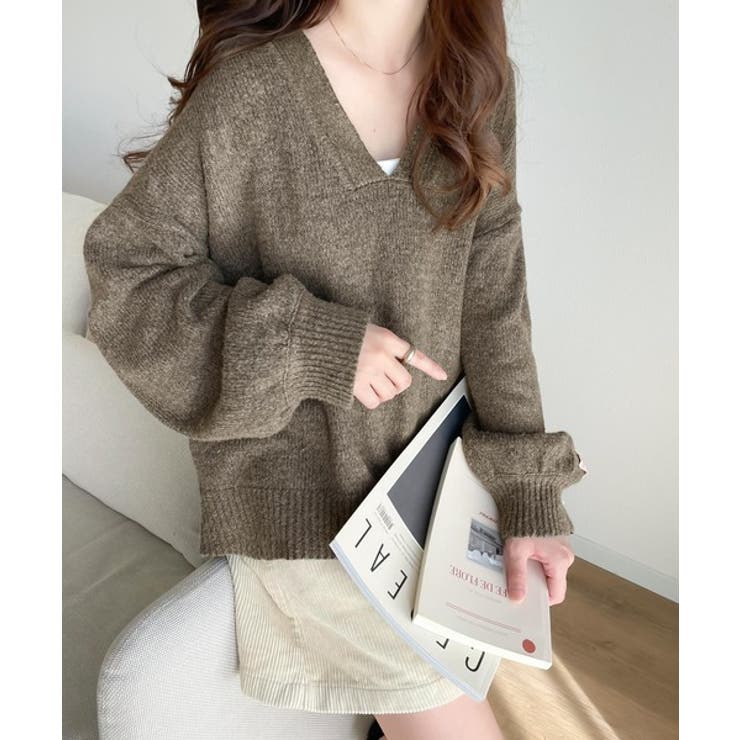 JaVaジャバ コラボ》ふんわりソフトタッチ。ミックスカラーディープV