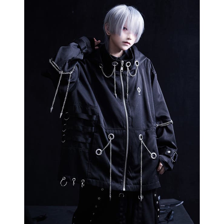 ililil【イルイルイル】自称ラスボスくんジップパーカー 全1色