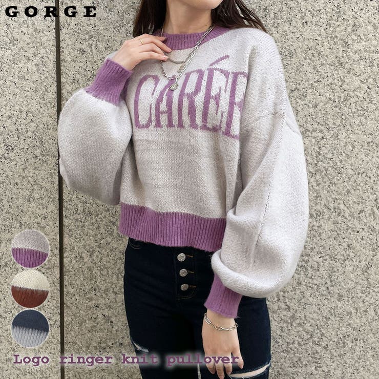 ロゴリンガーニットプルオーバー[品番：GORW0007445]｜GORGE （ゴージ