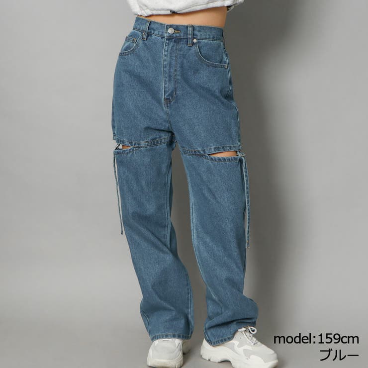 サイドベルトデニムパンツ[品番：GORW0008541]｜GORGE （ゴージ）の