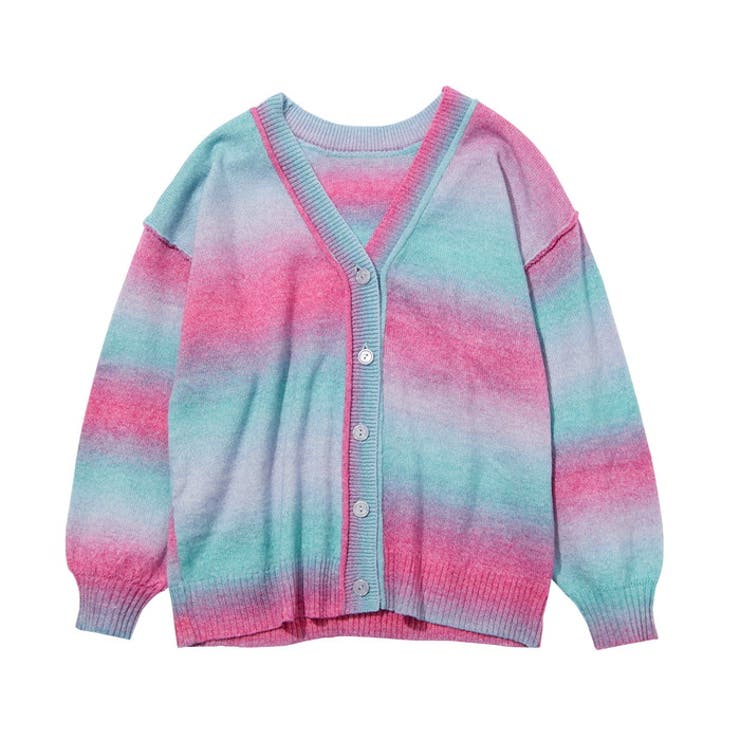 グラデーションゆるニットカーディガン[品番：GERW0010015]｜GeeRA