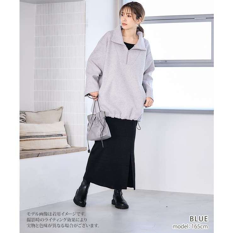 ハーフZIPプルオーバー ハーフジップ レディース[品番：GW000004643