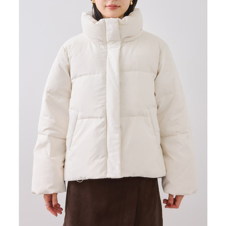 アウター総選挙3位】フード取り外し可能軽量ダウンブルゾン/2WAY・撥水