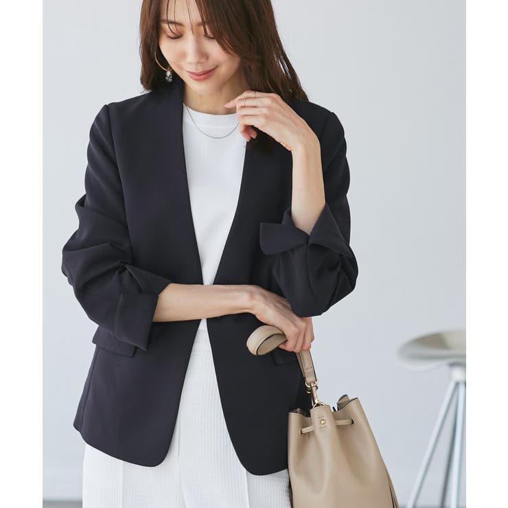 360°ウルトラストレッチ ノーカラージャケット UVカット[品番