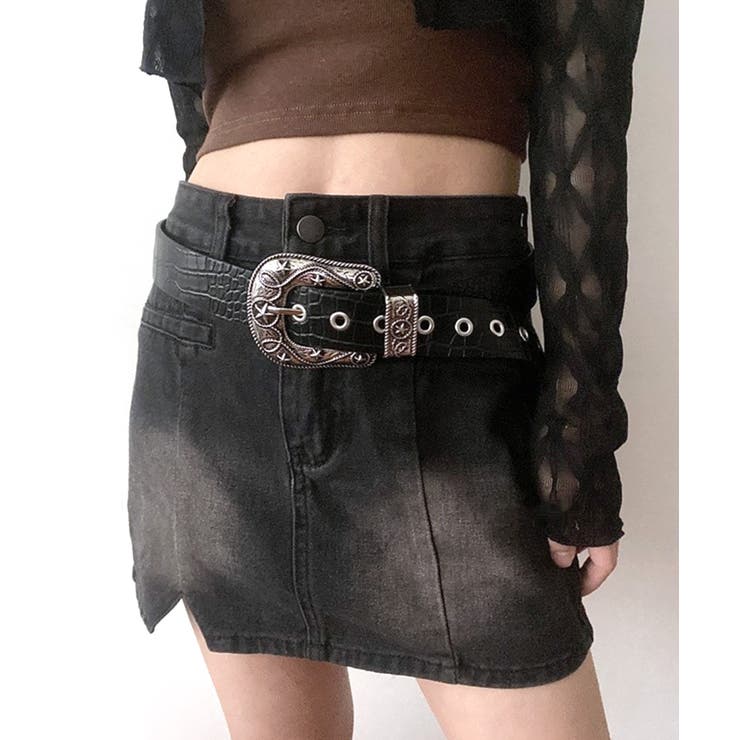 バックルベルト Y2K 彫刻[品番：NETW0002020]｜Riff（リフ）の