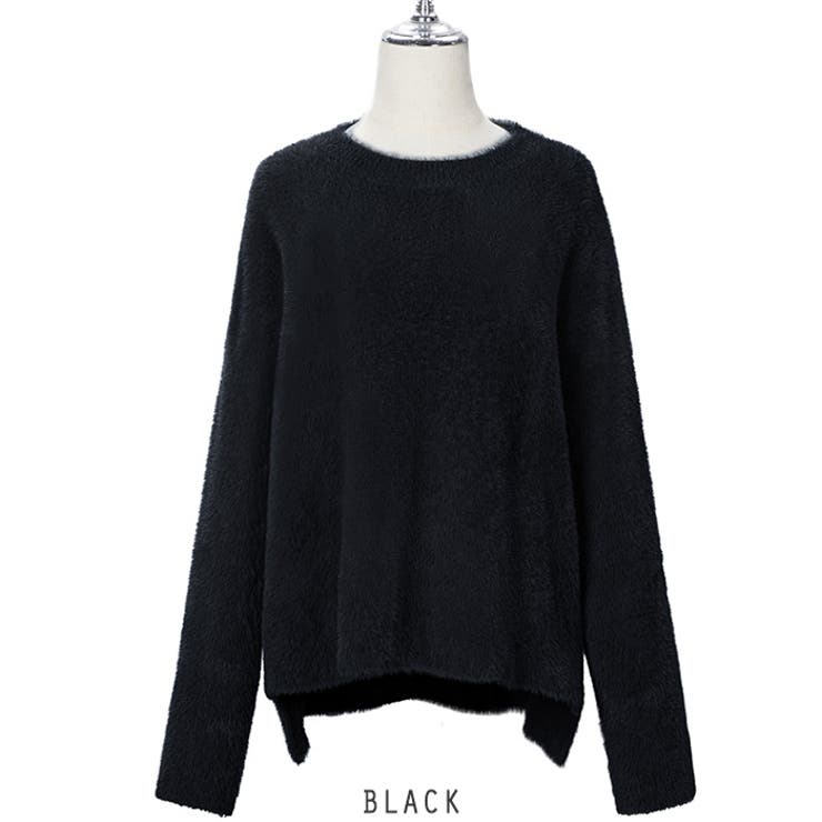 ふわふわ フェザーヤーン ニット プルオーバー 6色[品番：RKKW0002850