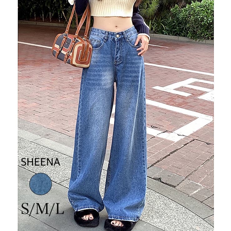 デニムワイドバギーパンツ 春 夏[品番：SHNW0008921]｜SHEENA （シーナ