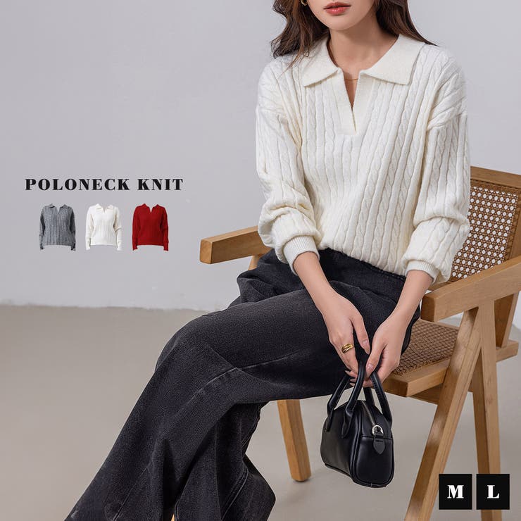 ポロ 襟 ニット[品番：TY000008798]｜teddyshop（テディーショップ）の