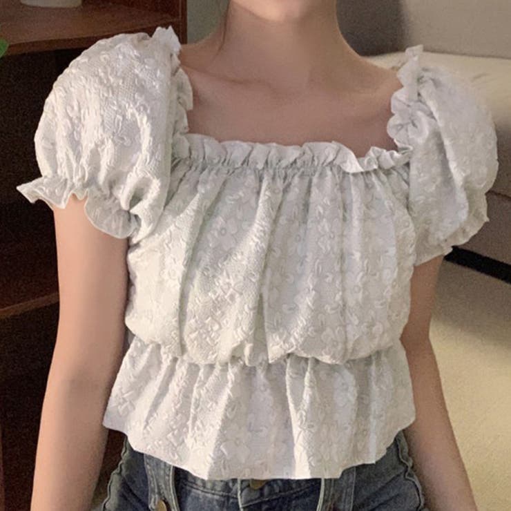 ブラウス 花柄 オフショルダー[品番：TY000008034]｜teddyshop