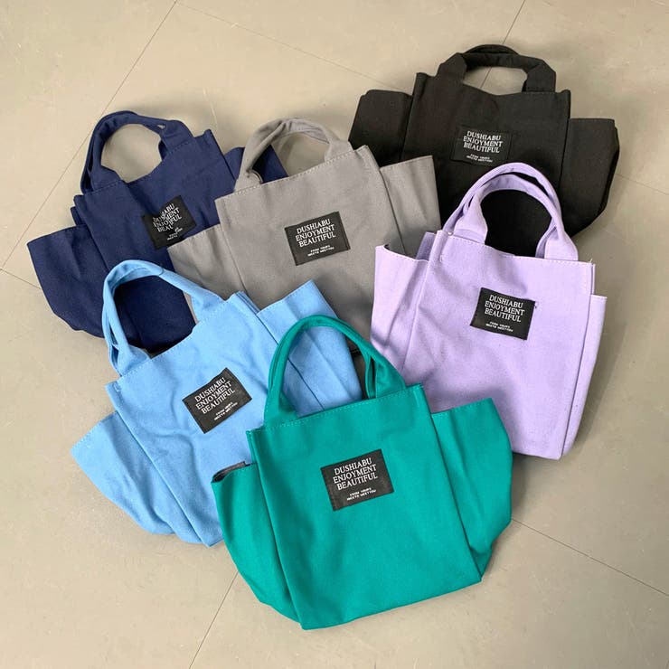 サイドポケット付きキャンバストートバッグ[品番：NHGW0003570]｜non