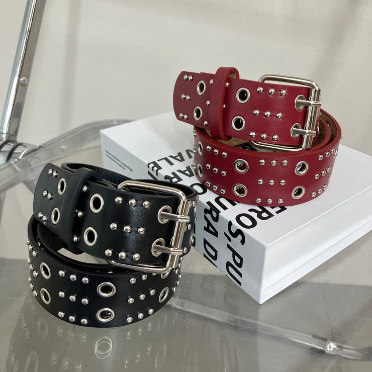 Wハトメスタッズベルト[品番：NHGW0004800]｜non-hedge （ノンヘッジ